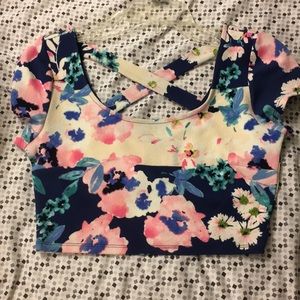 Two piece skirt and crop top set